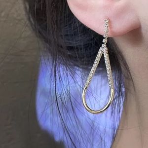 PENDANT EARRINGS.  14K GOLD.